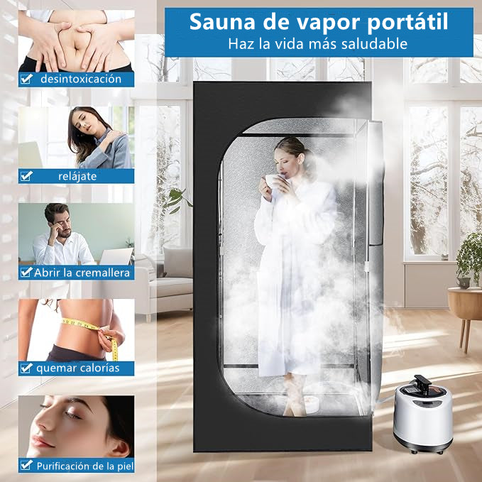 Sauna de vapor portátil para el hogar