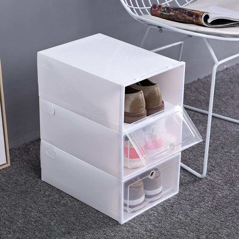 Caja de almacenamiento de caja de zapatos transparente (compre 1 = 3 cajas de zapatos)