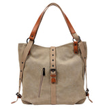 Canvas Backpack Shoulder Bag with Extra Large Capacity