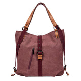 Canvas Backpack Shoulder Bag with Extra Large Capacity