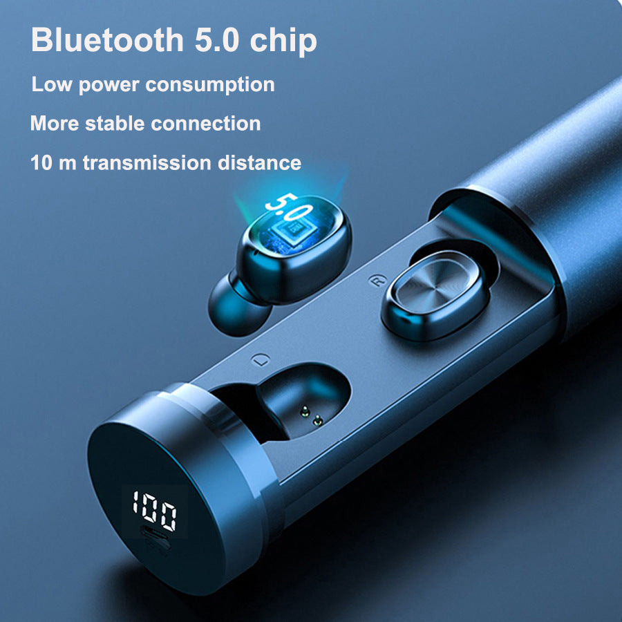 B9 TWS Bluetooth Earphone 5.0 Wireless 8D HIFI Sport Earphone