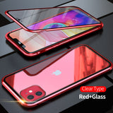 360 Magnetic Adsorption Metal Case For iPhone Double-Sided Glass Case(BUY 1 GET 1 FREE)