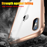 360 Magnetic Adsorption Metal Case For iPhone Double-Sided Glass Case(BUY 1 GET 1 FREE)