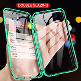 360 Magnetic Adsorption Metal Case For iPhone Double-Sided Glass Case(BUY 1 GET 1 FREE)