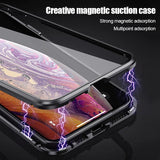 360 Magnetic Adsorption Metal Case For iPhone Double-Sided Glass Case(BUY 1 GET 1 FREE)