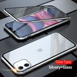 360 Magnetic Adsorption Metal Case For iPhone Double-Sided Glass Case(BUY 1 GET 1 FREE)