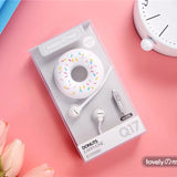 Cute Donuts Macarons Earphones