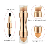 4 In 1 Makeup Brushes Foundation Eyebrow Shadow Eyeliner