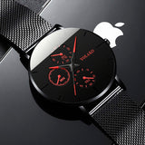 Reloj de negocios negro Reloj clásico de lujo