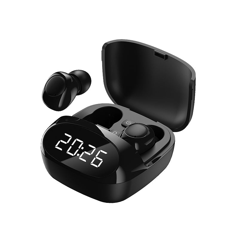 LED Clock Function Sport Bluetooth Earphone