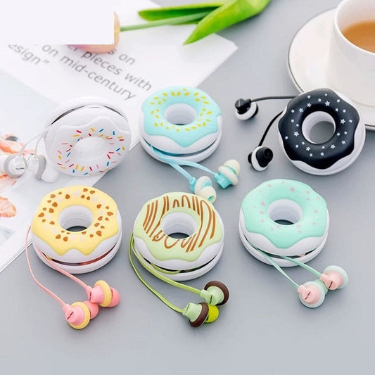 Cute Donuts Macarons Earphones