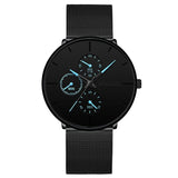 Reloj de negocios negro Reloj clásico de lujo