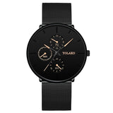 Reloj de negocios negro Reloj clásico de lujo