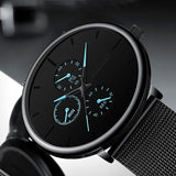 Reloj de negocios negro Reloj clásico de lujo