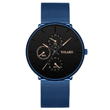 Reloj de negocios negro Reloj clásico de lujo