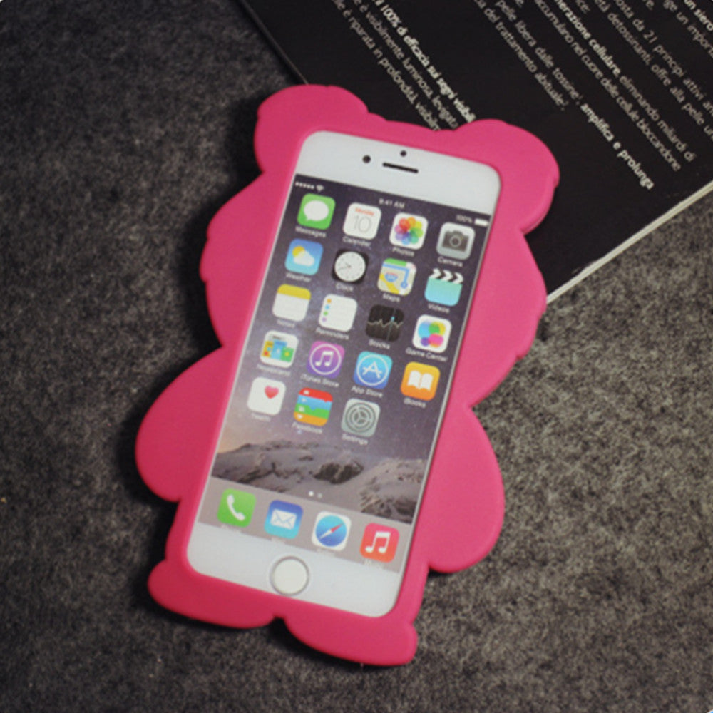 4 Style Cute 3D Mobile Phone Case for IPhone